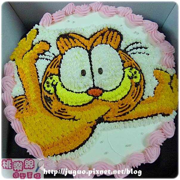 加菲貓造型蛋糕_001, Garfield cake_001