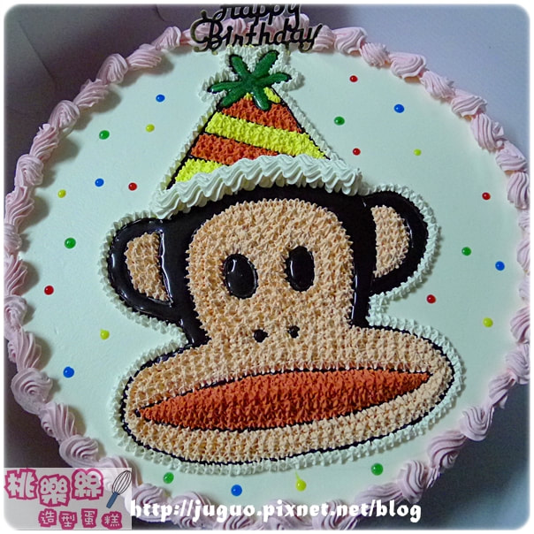 大嘴猴造型蛋糕_S101, paul frank cake_S101