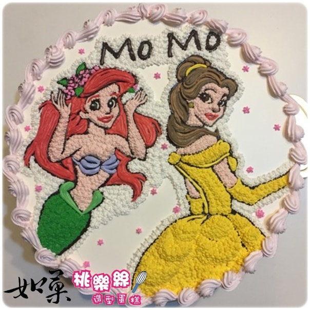 迪士尼公主造型蛋糕_K390,disney princess cake_K390