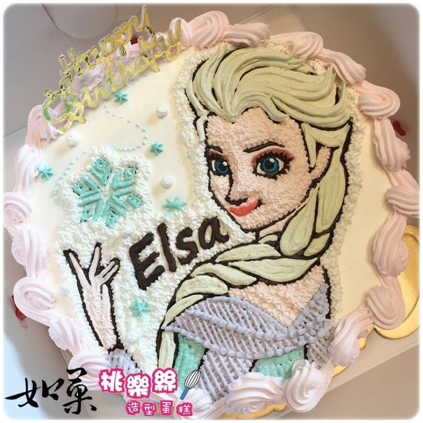 艾莎公主造型蛋糕_102,elsa princess cake_102