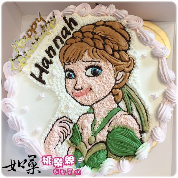 安娜公主造型蛋糕,FROZEN anna princess cake_124