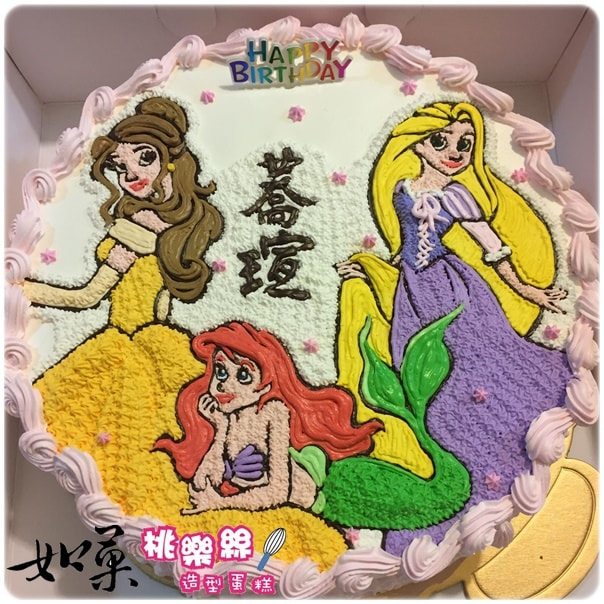 迪士尼公主造型蛋糕_K4100,disney princess cake_K4100