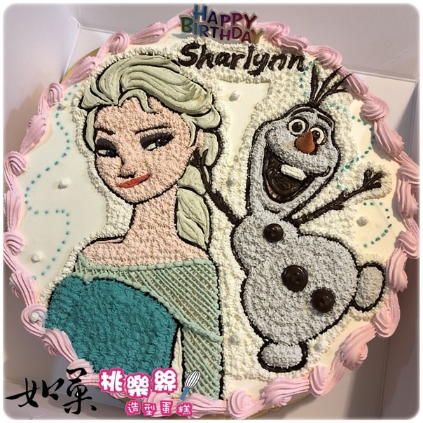 冰雪奇緣公主造型蛋糕_K212,FROZEN princess cake_K212