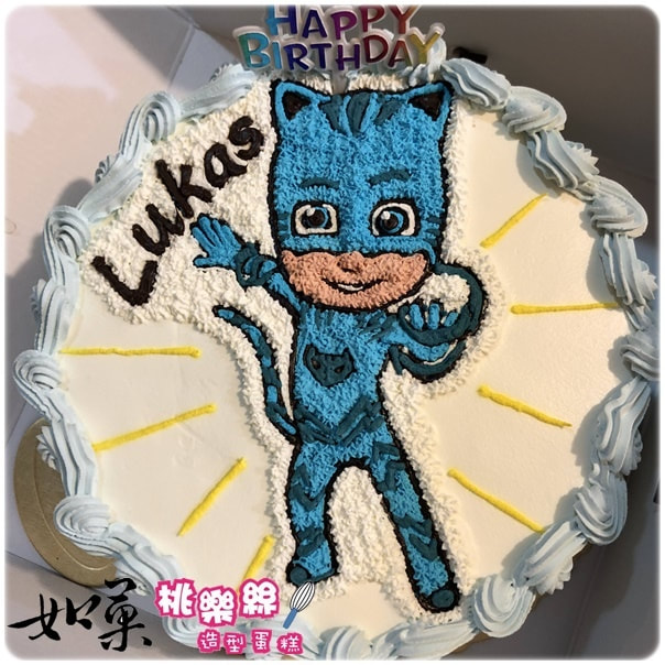 睡衣小英雄造型蛋糕_003, PJ Masks cake_003