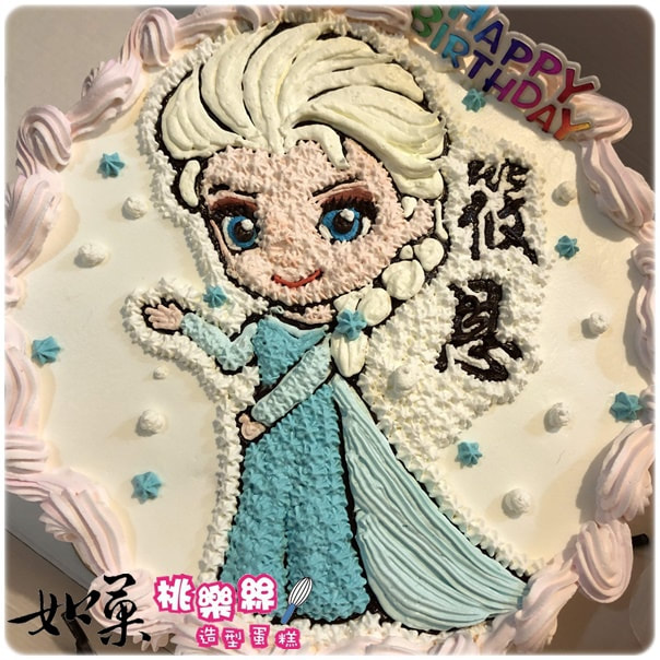 艾莎公主造型蛋糕_128,elsa princess cake_128