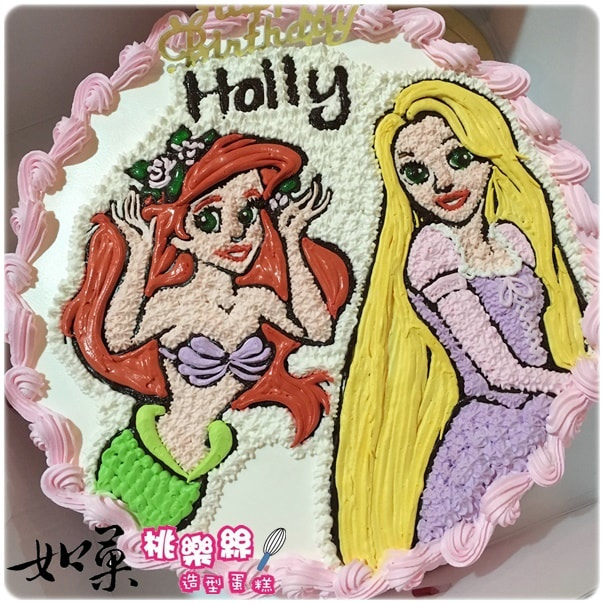 迪士尼公主造型蛋糕_K360,disney princess cake_K360