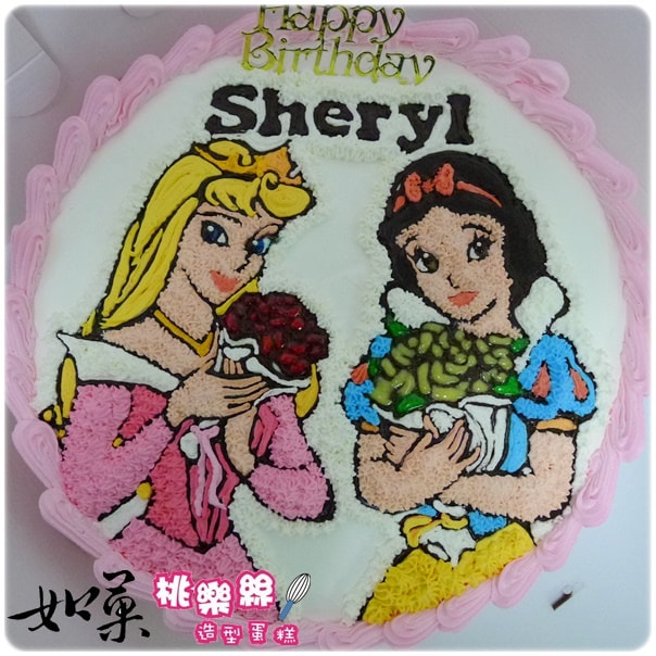 迪士尼公主造型蛋糕_K351,disney princess cake_K351