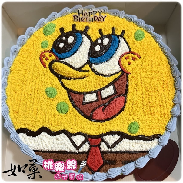 海綿寶寶造型蛋糕_S004, Spongebob cake_S004