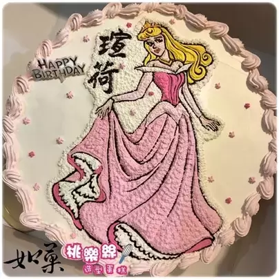 睡美人蛋糕,奧蘿拉蛋糕,迪士尼公主蛋糕, Sleeping Beauty Cake, Aurora Cake, Disney Princess Cake