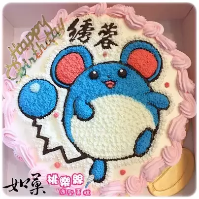 露力麗 蛋糕,寶可夢 蛋糕,寶可夢 造型 蛋糕,寶可夢 生日 蛋糕,寶可夢 卡通 蛋糕, Azurill Cake, Pokemon Cake, Pokémon Cake