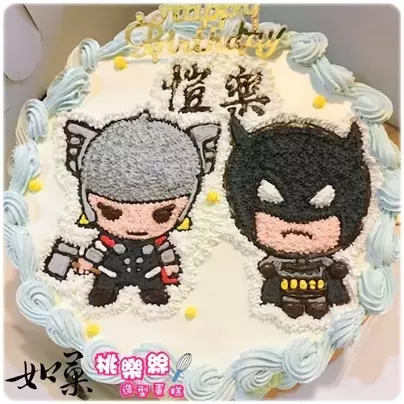蝙蝠俠蛋糕,蝙蝠俠造型蛋糕,雷神索爾蛋糕, Batman Cake, Thor Cake