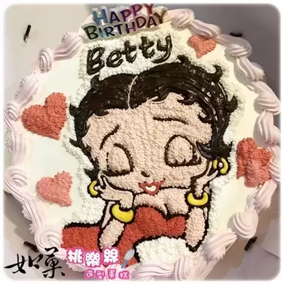 貝蒂蛋糕,貝蒂卡通蛋糕,貝蒂造型蛋糕, Betty Boop Cake