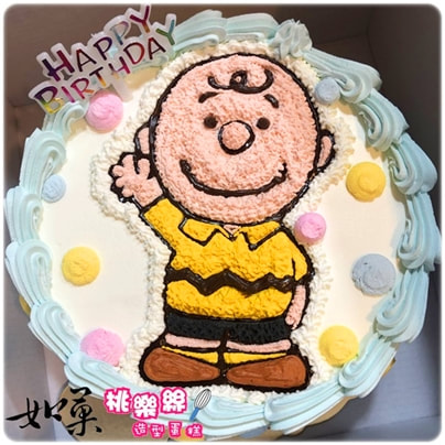 查理布朗蛋糕,查理布朗生日蛋糕,查理布朗造型蛋糕,查理布朗卡通蛋糕, Charlie Brown Cake, Charlie Brown Birthday Cake, Charlie Brown peanuts cake