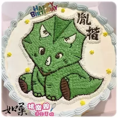 三角龍 蛋糕,恐龍 蛋糕,恐龍 造型 蛋糕,恐龍 生日 蛋糕,恐龍 卡通 蛋糕, Dinosaur Cake, Dino Cake, Triceratops Cake