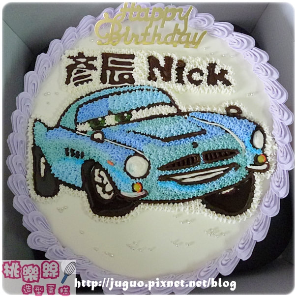 汽車總動員造型蛋糕_108, Disney Cars Cake_108