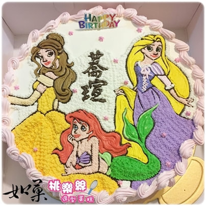 貝兒 小美人魚 愛麗兒 蛋糕,長髮 公主 蛋糕,公主 蛋糕,公主 生日 蛋糕,公主 造型 蛋糕,迪士尼 公主 蛋糕,公主 卡通 蛋糕,Princess Cake,Princess Birthday Cake,Disney Princess Cake
