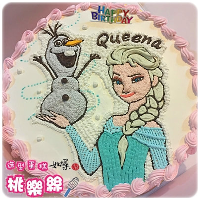 冰雪奇緣公主造型蛋糕_K209,Frozen princess cake_K209