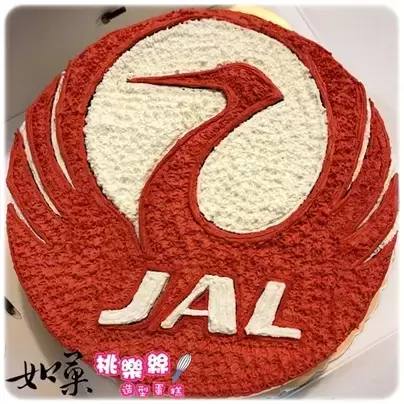 日本航空標識蛋糕,公司標識蛋糕,標識蛋糕, Logo Cake, Company Logo Cake