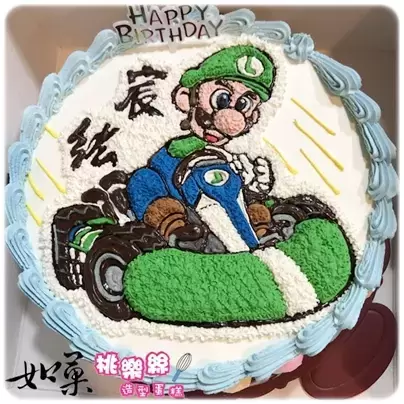 路易吉 蛋糕,路易 吉 蛋糕,瑪利兄弟 蛋糕,路易吉 造型 蛋糕,路易吉 生日 蛋糕,路易吉 卡通 蛋糕, Luigi Cake, Super Mario Bros Cake, Mario Bros Cake