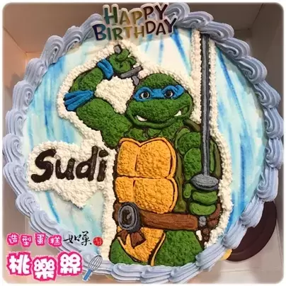 忍者龜蛋糕,忍者龜造型蛋糕,達文西忍者龜蛋糕, Ninja Turtles Cake, TMNT Cake