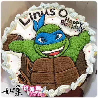忍者龜蛋糕,忍者龜造型蛋糕,達文西忍者龜蛋糕, Ninja Turtles Cake, TMNT Cake