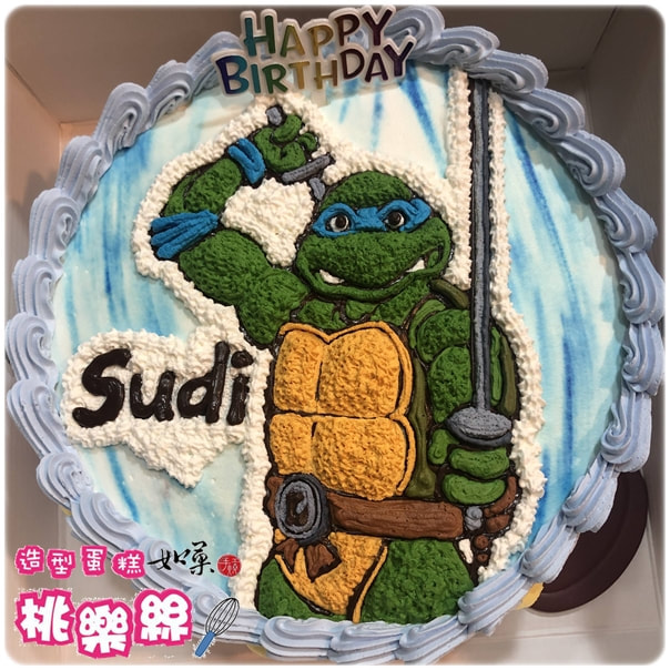 忍者龜造型蛋糕_102, Ninja Turtles Cake_102