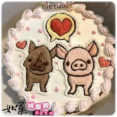 豬 蛋糕,豬 造型 蛋糕,豬 生日 蛋糕,豬 卡通 蛋糕, Piglet Cake