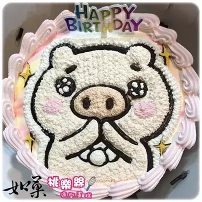 小豬蛋糕,小豬造型蛋糕,小豬生日蛋糕,小豬卡通蛋糕, Piglet Cake, Piglet Birthday Cake