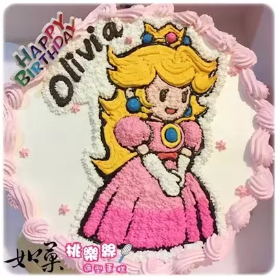 碧姬 公主 蛋糕,碧姬公主 蛋糕,碧姬 公主 造型 蛋糕,碧姬 公主 生日 蛋糕, Princess Peach Cake