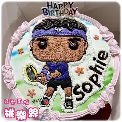 納達爾 蛋糕,納達爾 造型 蛋糕,網球 蛋糕,網球 造型 蛋糕,網球 生日 蛋糕, RAFAEL NADAL Cake, Tennis Cake, Sports Cake