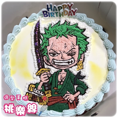 索隆蛋糕,海賊王蛋糕,航海王蛋糕, Roronoa Zoro Cake, One Piece Cake