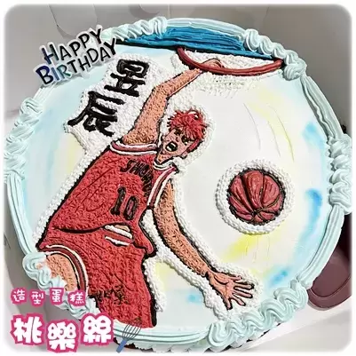 籃球員蛋糕,籃球員 蛋糕,籃球員 造型蛋糕,籃球員 生日蛋糕,籃球員 主題蛋糕, Basketball Cake, Basketball Player Cake, Sports Theme Cake