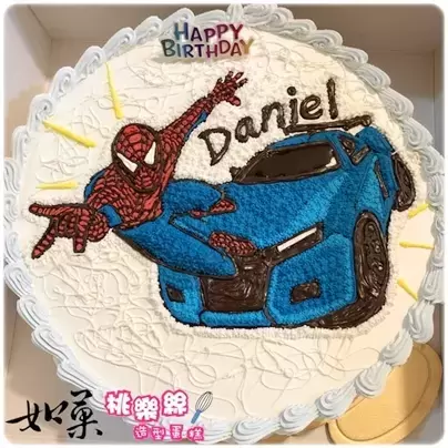 蜘蛛人蛋糕,蜘蛛人造型蛋糕,TOBOT蛋糕,機器戰士TOBOT蛋糕,機器戰士蛋糕,機器戰士造型蛋糕, Spider Man Cake, Marvel Cake, TOBOT Cake