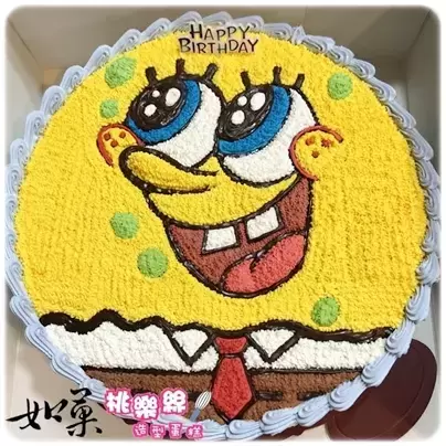海綿寶寶蛋糕,海綿寶寶造型蛋糕,海綿寶寶生日蛋糕,海綿寶寶卡通蛋糕, Sponge bob Cake, Sponge bob Birthday Cake, SpongeBob SquarePants Cake
