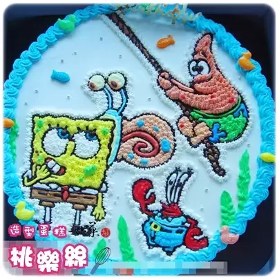 海綿寶寶蛋糕,海綿寶寶造型蛋糕,海綿寶寶卡通蛋糕, Sponge bob Cake, SpongeBob SquarePants Cake