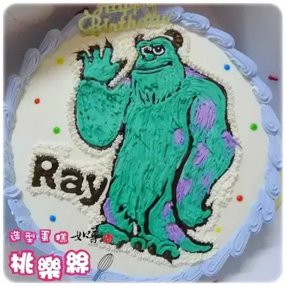 毛怪 蛋糕,蘇利文 蛋糕,Sully 蛋糕 - 怪獸電力公司主題生日蛋糕,Sully Cake,Monsters Cake,Disney Character Cake