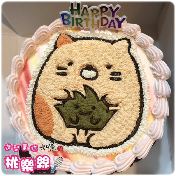 香蕉貓蛋糕,角落生物蛋糕,角落小夥伴蛋糕, Sumikko Gurashi Cake
