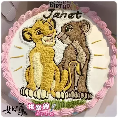 獅子王 蛋糕,辛巴 蛋糕,The Lion King 蛋糕 - 獅子王主題生日蛋糕,The Lion King Cake,Simba Cake,Disney Character Cake
