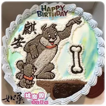 史派克鬥牛犬 蛋糕,湯姆貓與傑利鼠 蛋糕,Tom and Jerry Cake,Tom and Jerry Birthday Cake